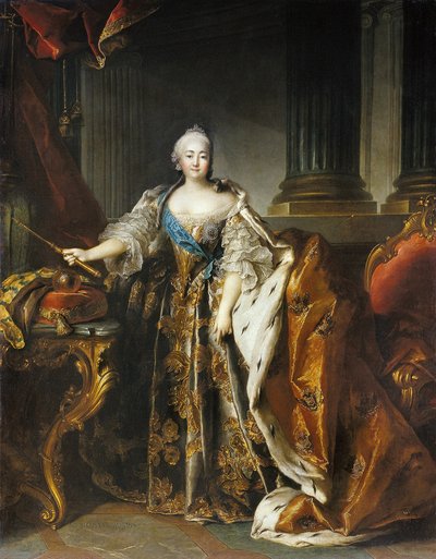 Portrait of Empress Elizabeth by Louis Tocqué